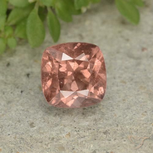 0.83ct Natural Rosado frambuesa granate malayo, Forma Cojín, VS