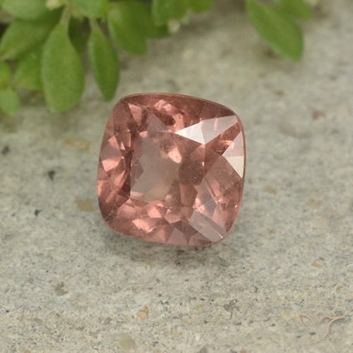 granate malayo Rosado frambuesa natural de 0.83 ct, Forma Cojín, VS
