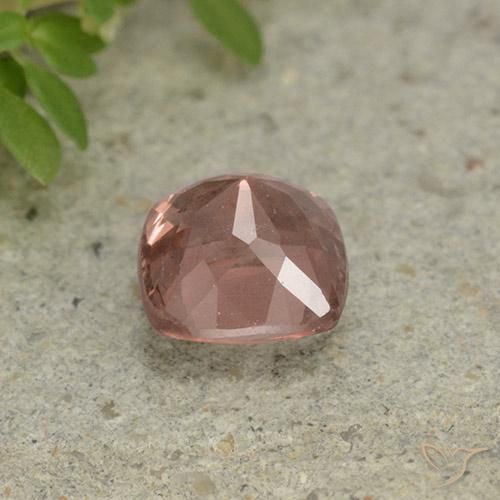 granate malayo Rosado frambuesa natural de 0.83 ct, Forma Cojín, VS