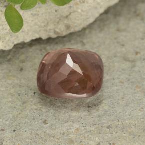 Granate malayo rosa natural de 1,24 ct, corte cojín, VS