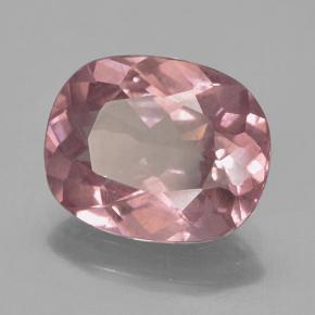 Granate malayo rosa natural de 3,84 ct, corte cojín, VS