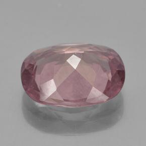 Granate malayo rosa natural de 3,84 ct, corte cojín, VS