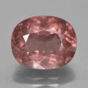 Granate malayo rosa natural de 6,61 ct, corte óvalo, VS