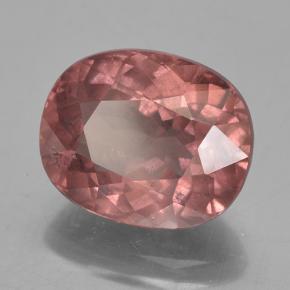 Granate malayo rosa natural de 6,61 ct, corte óvalo, VS