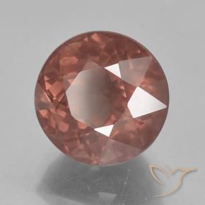 Granate malayo rosa natural de 7,00 ct, corte redondo, VS