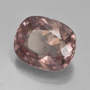 Granate malayo rosa natural de 4,50 ct, corte cojín, VS