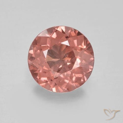 granate malayo Rosado medio natural de 1.63 ct, Corte Redondo, VS