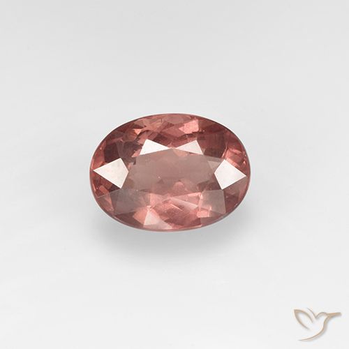 1.65ct Natural Rojo ladrillo claro granate malayo, Ovalada, VS