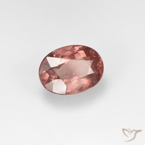 granate malayo Rojo ladrillo claro natural de 1.65 ct, Ovalada, VS