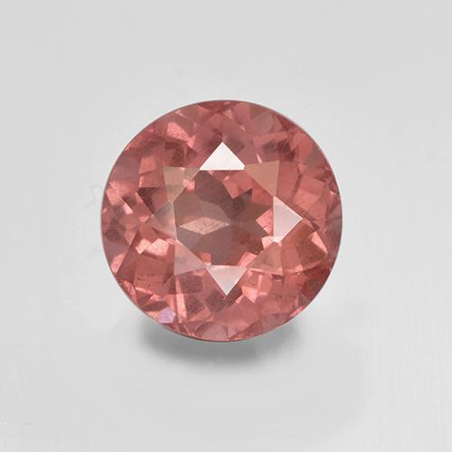 Granate malayo rosa natural de 1,91 ct, corte redondo, VS