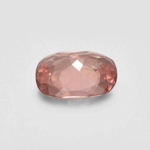 Granate malayo rosa natural de 1,35 ct, corte cojín, VS