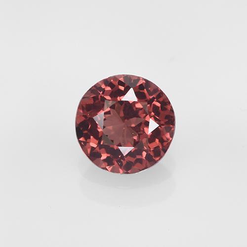 Granate malayo rosa natural de 1,11 ct, corte redondo, VVS-VS