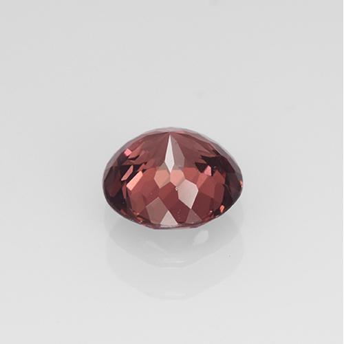 Granate malayo rosa natural de 1,11 ct, corte redondo, VVS-VS