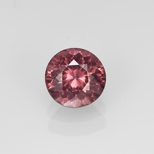 granate malayo Rojo púrpura natural de 1.11 ct, Corte Redondo, VS