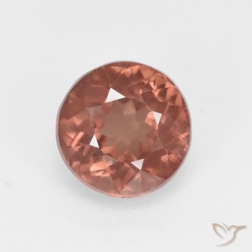 Granate malayo rojo natural de 1,81 ct, corte redondo, VS