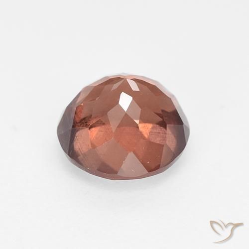 Granate malayo rojo natural de 1,81 ct, corte redondo, VS