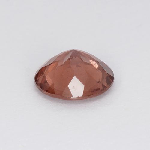 granate malayo Rojo medio natural de 1.27 ct, Corte Redondo, VS