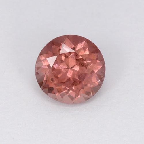 Granate malayo rosa natural de 0,75 ct, corte redondo, VS