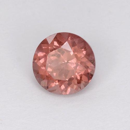 Granate malayo rosa natural de 0,75 ct, corte redondo, VS
