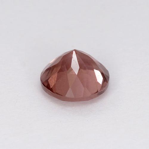 Granate malayo rosa natural de 0,75 ct, corte redondo, VS
