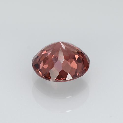Granate malayo naranja natural de 0,94 ct, corte redondo, VVS-VS