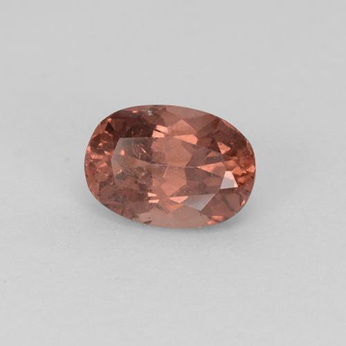 Granate malayo rosa natural de 0,78 ct, corte óvalo, VS