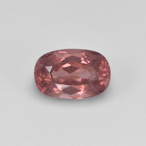 Granate malayo rosa natural de 0,76 ct, corte cojín, VS