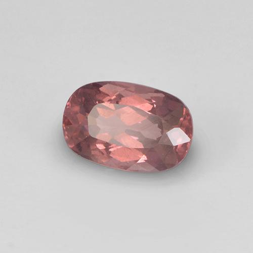 Granate malayo rosa natural de 0,76 ct, corte cojín, VS