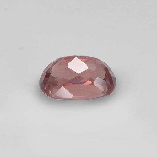 Granate malayo rosa natural de 0,76 ct, corte cojín, VS