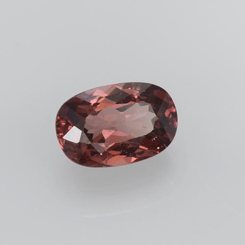 granate malayo Cuarzo Rosa natural de 0.56 ct, Corte Óvalo, VS