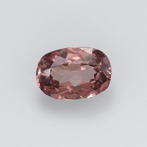 Granate malayo rosa natural de 0,64 ct, corte óvalo, VS