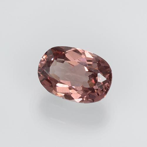 Granate malayo rosa natural de 0,64 ct, corte óvalo, VS