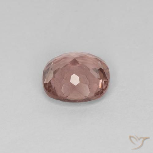 Granate malayo rosa natural de 0,58 ct, corte cojín, VS