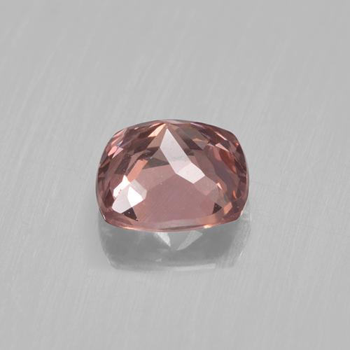 Granate malayo rosa natural de 0,51 ct, corte cojín, VS