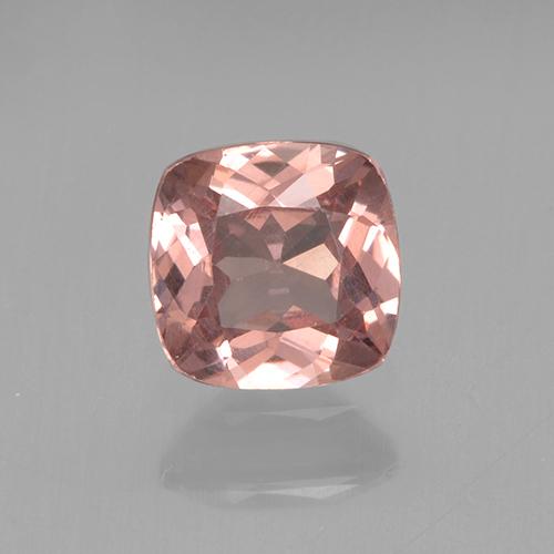 Granate malayo rosa natural de 0,56 ct, corte cojín, VS