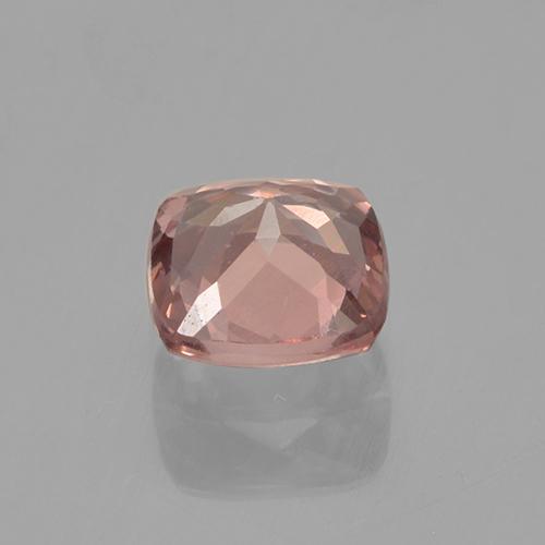 Granate malayo rosa natural de 0,56 ct, corte cojín, VS