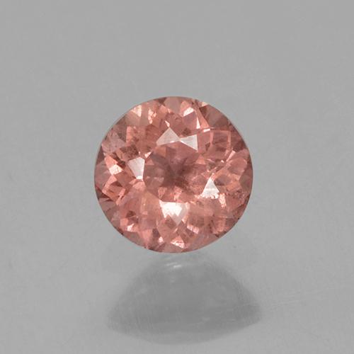 Granate malayo rosa natural de 0,40 ct, corte redondo, VS