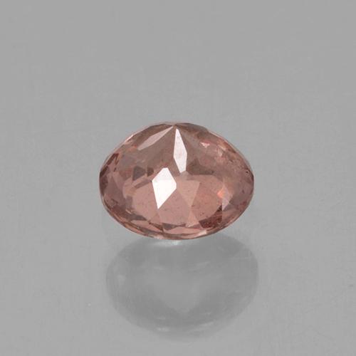Granate malayo rosa natural de 0,40 ct, corte redondo, VS