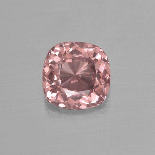 Granate malayo rosa natural de 0,56 ct, corte cojín, VS