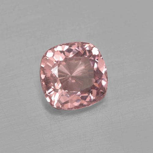 Granate malayo rosa natural de 0,56 ct, corte cojín, VS