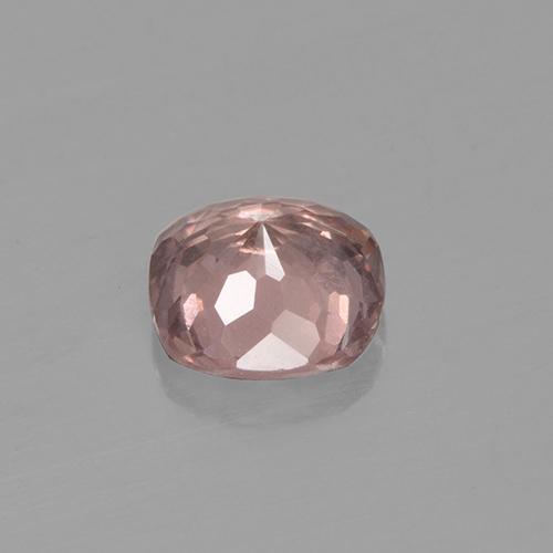 Granate malayo rosa natural de 0,56 ct, corte cojín, VS