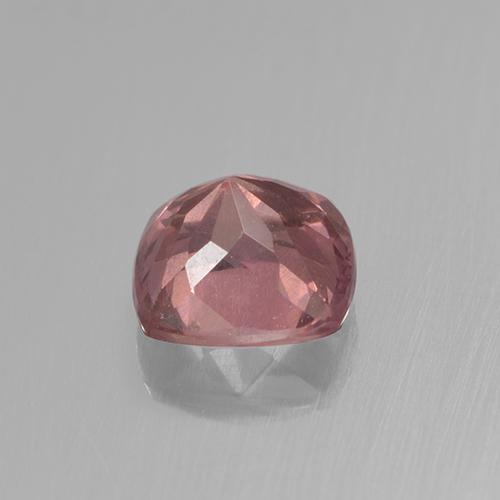 Granate malayo rosa natural de 0,59 ct, corte cojín, VS
