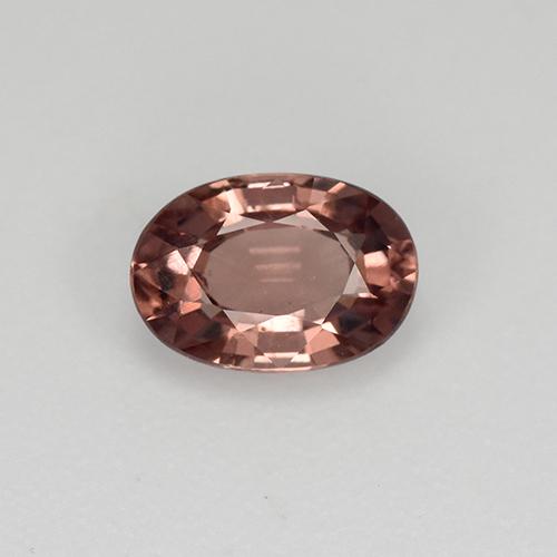 Granate malayo rosa natural de 0,68 ct, corte óvalo, VS
