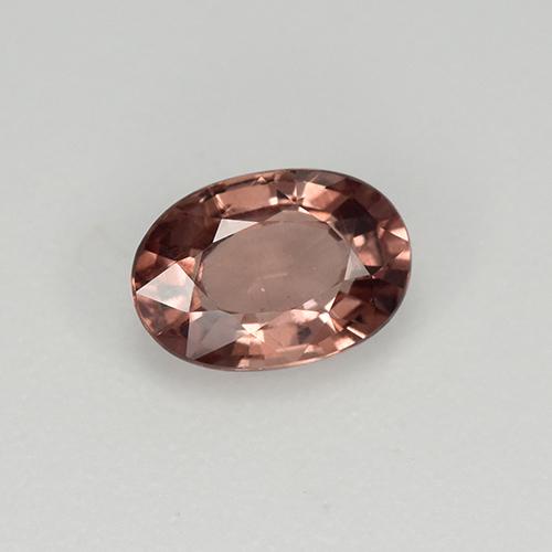Granate malayo rosa natural de 0,68 ct, corte óvalo, VS
