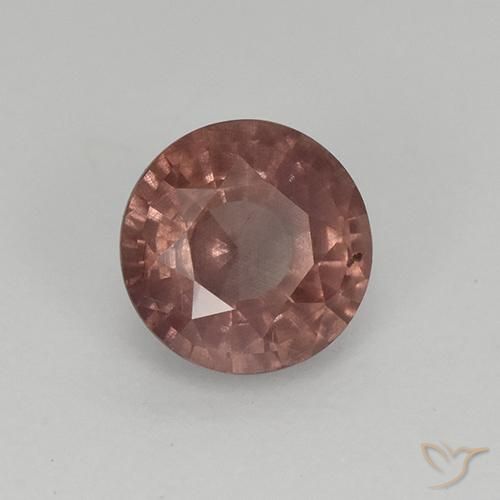 granate malayo Tono rosado rosa natural de 0.92 ct, Redondo, VS-SI