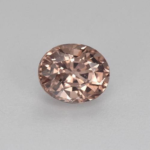 Granate malayo naranja natural de 0,59 ct, corte óvalo, VVS-VS