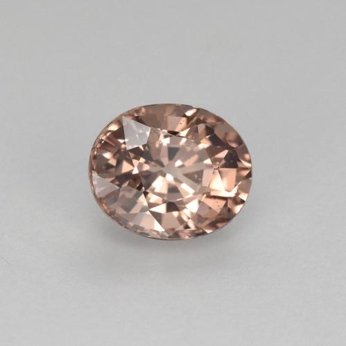 Granate malayo naranja natural de 0,59 ct, corte óvalo, VVS-VS