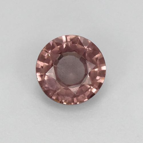 Granate malayo rosa natural de 0,82 ct, corte redondo, VS