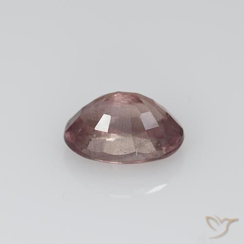 Granate malayo rosa natural de 0,73 ct, corte óvalo, VS