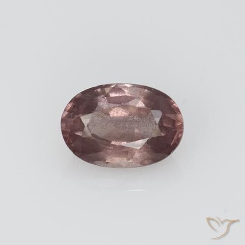 0.70ct Natural Rosado palo de rosa intenso granate malayo, Ovalada, VS